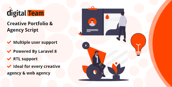 DigitalTeam - Creative Portfolio & Agency Script - CodeCanyon Item for Sale