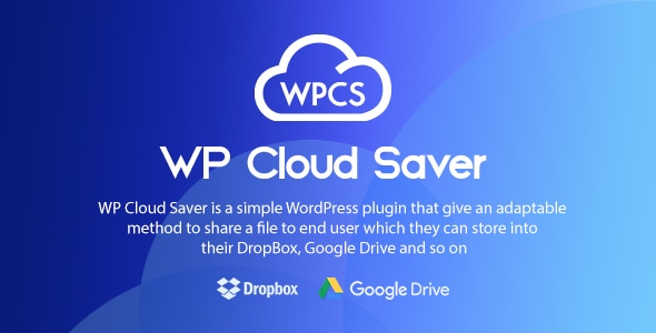WP Cloud Saver - WordPress File Sharing Plugin - CodeCanyon Item for Sale
