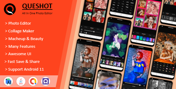 QueShot Photo Editor Pro - Collage Maker, Makeup & Beauty - All In One Photo Editor. - CodeCanyon Item for Sale