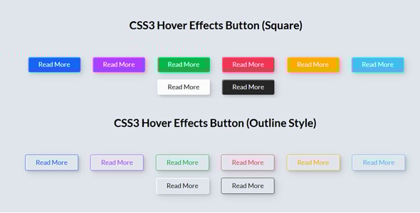 CSS3 Hover Effects Button - CodeCanyon Item for Sale