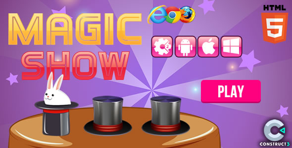 Magic Show - HTML5 Game (Construct 3) c3p - CodeCanyon Item for Sale