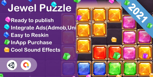 Jewel Puzzle(Unity Game+Admob+iOS+Android) - CodeCanyon Item for Sale