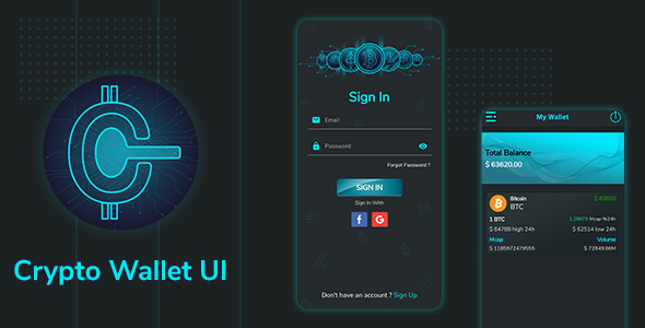 Crypto Wallet UI- Flutter App | Android – iOS - CodeCanyon Item for Sale