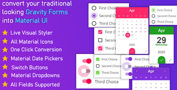 Gravitizer - Gravity Forms Material UI Styler - CodeCanyon Item for Sale
