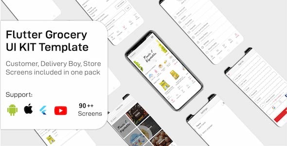 Freshly - Grocery Flutter App UIKIT Customer, Rider And Store All In One - CodeCanyon Item for Sale