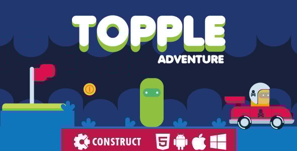 Topple Adventure - HTML5 Mobile Game - CodeCanyon Item for Sale