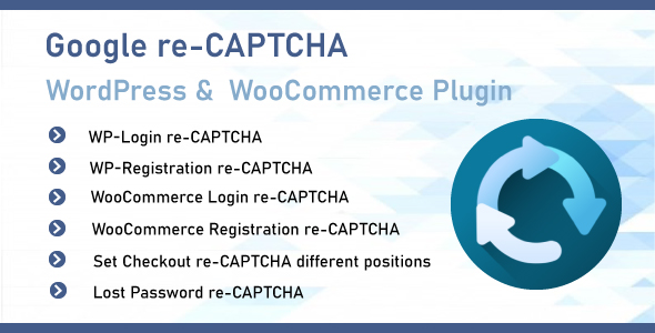 Google reCAPTCHA For WordPress & WooCommerce - CodeCanyon Item for Sale