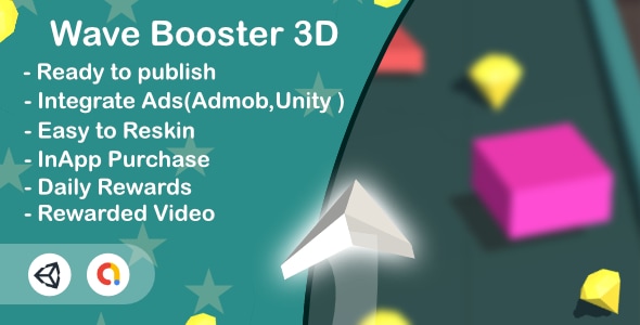 Wave Booster 3D (Unity Game+Admob+iOS+Android) - CodeCanyon Item for Sale