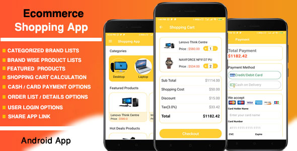 Android E-commerce Shopping App - CodeCanyon Item for Sale