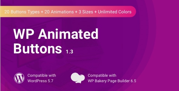 WP Animated Buttons | WPBakery Button Addon - CodeCanyon Item for Sale