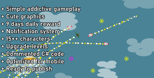 Unity Game Template - Endless Missile - CodeCanyon Item for Sale