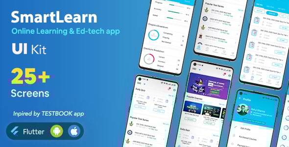 SmartLearn - Online Learning app | Exam Preparation app | UI Kit by ...