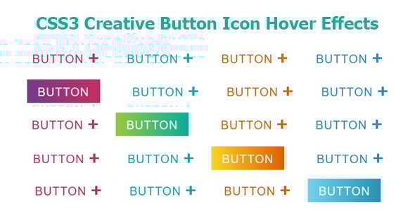 CSS3 Creative Button Icon Hover Effects - CodeCanyon Item for Sale