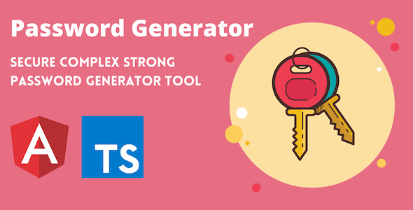 Secure Password Generator Tool Full Production Ready App (Angular 11 & Typescript) - CodeCanyon Item for Sale