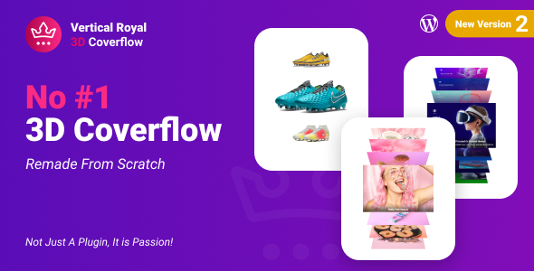 Vertical Royal 3D Coverflow Wordpress & WooCommerce Plugin - CodeCanyon Item for Sale