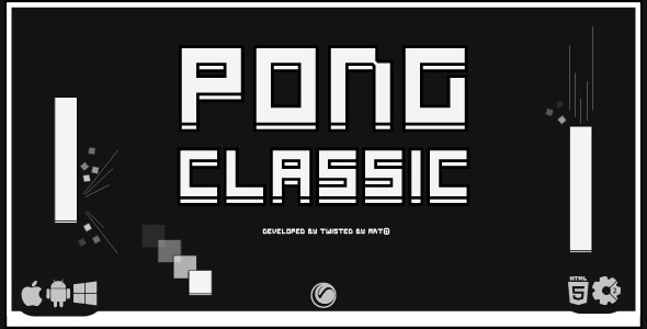 Pong Classic | HTML5 Construct Game - CodeCanyon Item for Sale