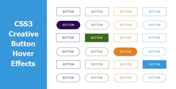 CSS3 Creative Button Hover Effects - CodeCanyon Item for Sale