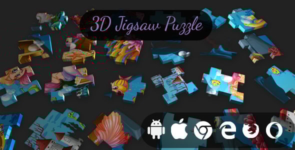 3D Jigsaw Puzzle - Cross Platform Classic Puzzle Game - CodeCanyon Item for Sale