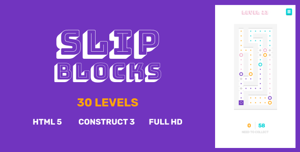 Slip Blocks - HTML5 Game (Construct3) - CodeCanyon Item for Sale