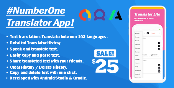 Translator Lite - All Languages & Voice Translator - CodeCanyon Item for Sale