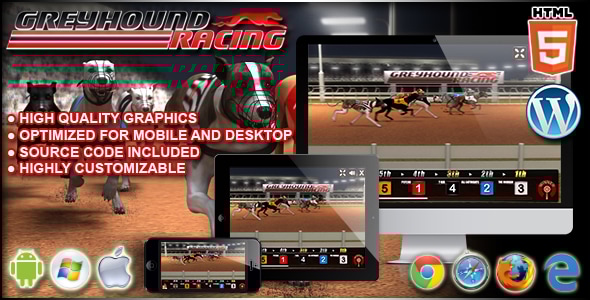 Greyhound Racing - HTML5 Casino Game by codethislab | CodeCanyon