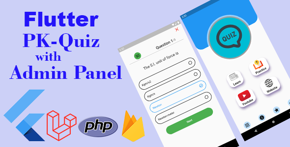 Flutter learning App with Admin Panel - CodeCanyon Item for Sale