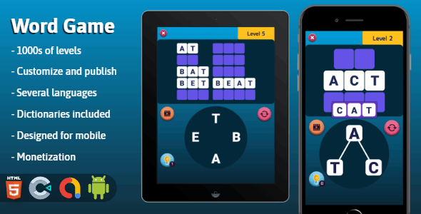 Word Game - HTML5 game (Construct 3) - CodeCanyon Item for Sale
