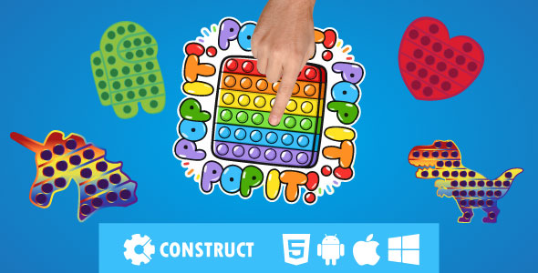 Pop it Fidget - HTML 5 Mobile Game - CodeCanyon Item for Sale