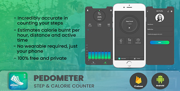 Android App Pedometer :-Step Counter & calorie tracker App - CodeCanyon Item for Sale