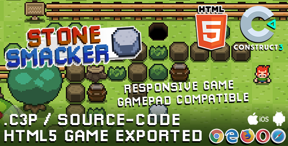 Stone Smacker HTML5 Game - With Construct 3 All Source-code - CodeCanyon Item for Sale