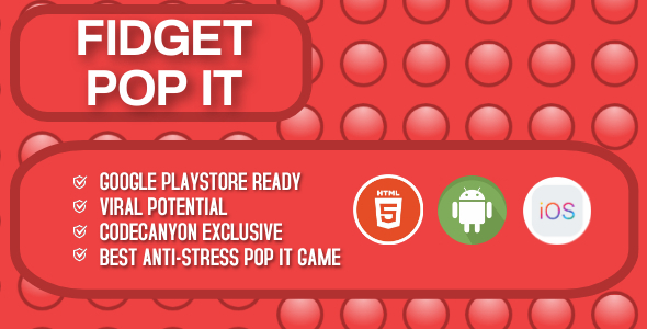 Fidget Pop It - HTML5 Game - CodeCanyon Item for Sale
