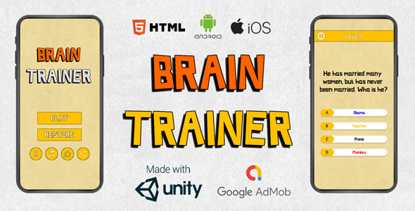 Offline Quiz Brain Trainer | Android, iOS, Html - CodeCanyon Item for Sale