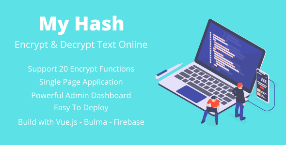 MyHash - Encrypt & Decrypt Text Online - Firebase Version (Production Ready) - CodeCanyon Item for Sale