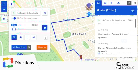 Progress Map, Directions - CodeCanyon Item for Sale