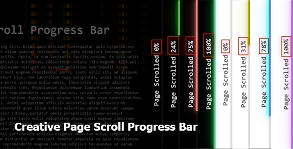 Creative Page Scroll Progress Bar - CodeCanyon Item for Sale