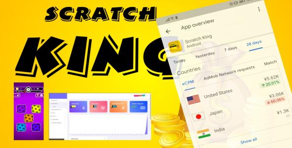 Scratch King - Complete Unity Game (Android, iOS) with Admin Panel - CodeCanyon Item for Sale