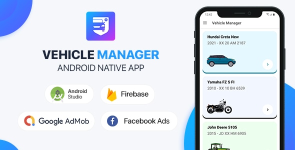 Vehicle Manager with Php Backend - Android (Kotlin) - CodeCanyon Item for Sale