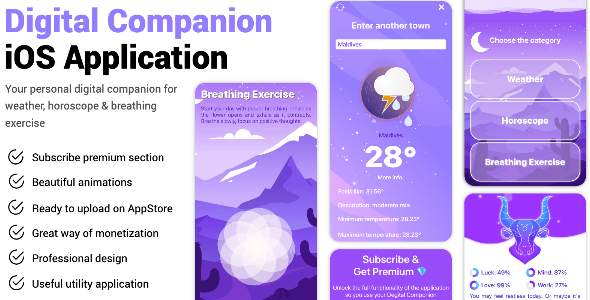 Digital Companion iOS Application - CodeCanyon Item for Sale