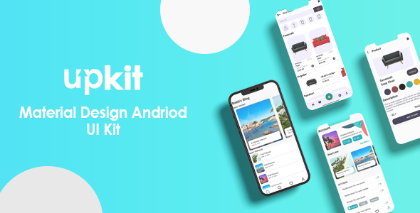 UpKit - Material design android UI kit | 3 app designs included - CodeCanyon Item for Sale