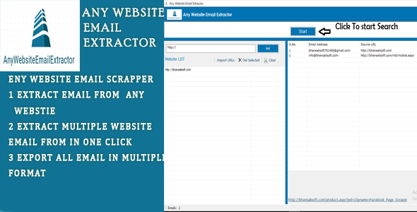 All Website Email Scrapper and Extractor Software - CodeCanyon Item for Sale