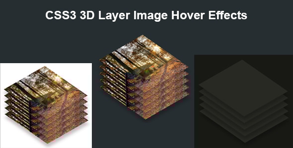 CSS3 3D Layer Image Hover Effects - CodeCanyon Item for Sale