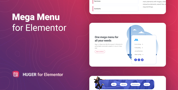 Huger – Mega Menu for Elementor - CodeCanyon Item for Sale