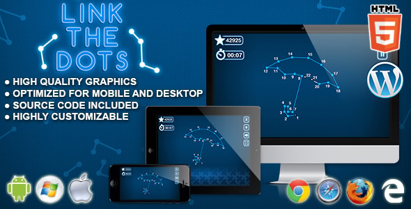Link the Dots - HTML5 Logic Game - CodeCanyon Item for Sale