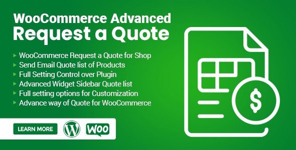WooCommerce Quote Request Plugin – Add Quote Button to Products - CodeCanyon Item for Sale