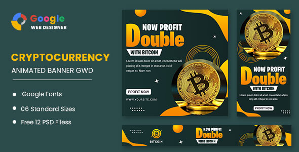 Cryptocurrency Bitcoin Google Web Designer - CodeCanyon Item for Sale