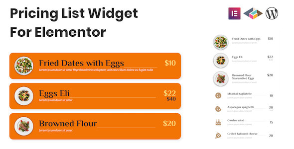 Pricing List Widget For Elementor - CodeCanyon Item for Sale