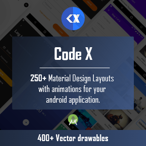 CodeX - Android Material UI Templates (Diwali Offer) by uivision666