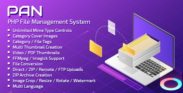 PAN Advanced PHP File Manager - CodeCanyon Item for Sale
