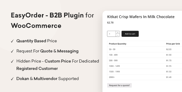 EasyOrder - B2B Plugin for WooCommerce - CodeCanyon Item for Sale