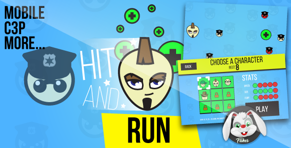 Hit and Run - HTML5, mobile, AdMob possible, c3p - CodeCanyon Item for Sale